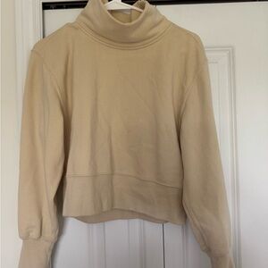 Abercrombie & Fitch Cream Turtleneck Sweatshirt
